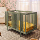 Pogo 8-in-1 Convertible Crib with All-Stages Conversion Kits - Olive