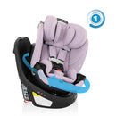 Revolve360 Slim 2-in-1 Rotational Car Seat with Green & Gentle Fabric - Agate