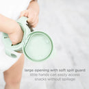 No Spill Snack Container for Kids - Sage & Pink