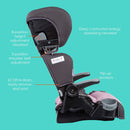 Protect 2-In-1 Folding Booster Car Seat - Dash Rose
