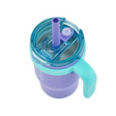 Reduce Coldee 14oz Tumblers with Handles - 2-Pack (Purple & Mint)