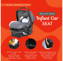 Ergonomic Rear-Facing Infant Car Seat - Magnolia Gray