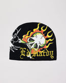 Ed Hardy Flame Skull Beanie