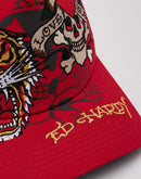 Ed Hardy Tiger Skull Trucker Hat