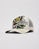 Ed Hardy Cherub Rhinestone Trucker Hat