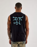 Ed Hardy Top Hat Skull Sleeveless Tee