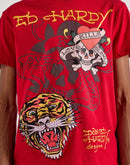 Ed Hardy Tiger Skull Shorts Sleeve Tee