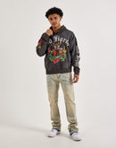 Ed Hardy Heart Cross Pullover Fleece Hoodie