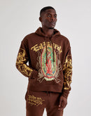 Ed Hardy Mary Pullover Fleece Hoodie