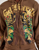 Ed Hardy Cross Full-Zip Fleece Hoodie