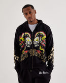 Ed Hardy Dragon Skull Full-Zip Fleece Hoodie