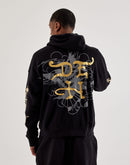 Ed Hardy Dragon Skull Full-Zip Fleece Hoodie