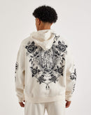 Ed Hardy Mary Full-Zip Fleece Hoodie