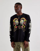 Ed Hardy Skull Dragon Long-Sleeve Tee
