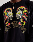 Ed Hardy Skull Dragon Long-Sleeve Tee