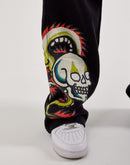 Ed Hardy Dragon Skull Baggy Fleece Sweatpants