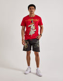Ed Hardy Panther Skull Fleece Shorts
