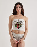 Ed Hardy Cross Heart Tube Top