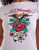Ed Hardy Eagle Rose Slim-Fit Tee