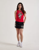 Ed Hardy Cross Rhinestone Rib Tank Top
