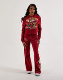 Ed Hardy Sacred Heart Full-Zip Fleece Hoodie