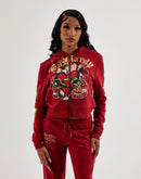 Ed Hardy Sacred Heart Full-Zip Fleece Hoodie