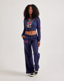 Ed Hardy Eagle Rose Full-Zip Fleece Hoodie