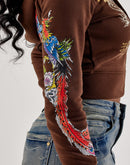Ed Hardy Phoenix Y2K Full-Zip Fleece Hoodie