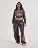 Ed Hardy Panther Y2K Full-Zip Fleece Hoodie