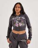 Ed Hardy Panther Y2K Full-Zip Fleece Hoodie