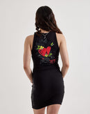 Ed Hardy Heart Wings Cut-Out Tank Dress