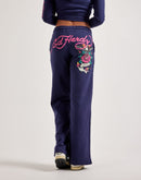 Ed Hardy Eagle Rose Fleece Pants