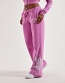 Ed Hardy Flower Skull Y2K Fleece Sweatpants