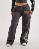 Ed Hardy Panther Y2K Fleece Cargo Sweatpants