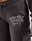 Ed Hardy Panther Y2K Fleece Cargo Sweatpants