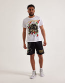 Ed Hardy Dagger Rose Fleece Shorts