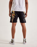 Ed Hardy Dagger Rose Fleece Shorts