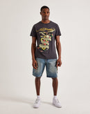 Ed Hardy Sacred Heart Denim Shorts