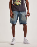 Ed Hardy Sacred Heart Denim Shorts