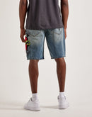 Ed Hardy Sacred Heart Denim Shorts
