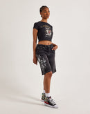Ed Hardy Sacred Heart Denim Shorts