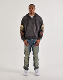 Ed Hardy Skull Full-Zip Fleece Hoodie