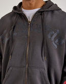 Ed Hardy Skull Full-Zip Fleece Hoodie