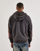 Ed Hardy Skull Full-Zip Fleece Hoodie
