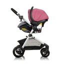 Pivot Modular Travel System with LiteMax Infant Car Seat with Anti-Rebound Bar - Dusty Rose