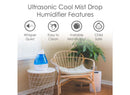Ultrasonic Cool Mist Humidifier - Blue/White - 1 Gallon