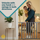 Modern Easy-Install Gate - Silver