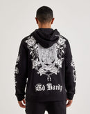 Ed Hardy Mary Cross Full-Zip Hoodie