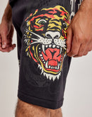 Ed Hardy Tiger Dagger Fleece Shorts