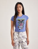 Ed Hardy Rhinestone Eagle Anchor Baby Tee